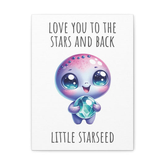 canvas print of adorable baby ET starseed